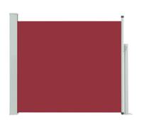 vidaXL Auvent Latéral Rétractable de Patio Store Latéral Brise-Vue Abri Soleil Jardin Terrasse Balcon Exterieur Résistant aux UV 100x300 cm Rouge