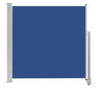 vidaXL Auvent Latéral Rétractable de Patio Store Latéral Brise-Vue Abri Soleil Jardin Terrasse Balcon Exterieur Résistant aux UV 160x300 cm Bleu