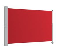 vidaXL Auvent Latéral Rétractable de Patio Store Latéral Brise-Vue Abri Soleil Jardin Terrasse Balcon Exterieur Résistant aux UV 160x300 cm Rouge