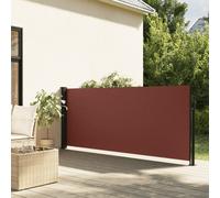 vidaXL Auvent latéral rétractable Marron 100x300 cm