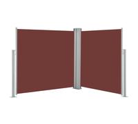 Vidaxl Auvent Latéral Rétractable Marron 120 X 600 Cm Marron