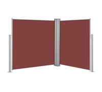 Vidaxl Auvent Latéral Rétractable Marron 140 X 600 Cm Marron