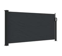 vidaXL Auvent latéral rétractable Brise-vue Noir 100 x 500 cm