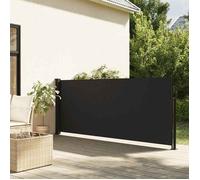 vidaXL Auvent latéral rétractable Brise-vue Noir 100 x 500 cm