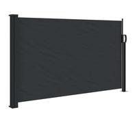 vidaXL Auvent latéral rétractable Brise-vue noir 120x500 cm