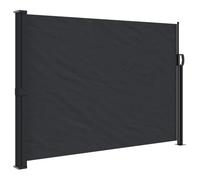 vidaXL Auvent latéral rétractable noir 140 x 300 cm