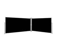 vidaXL Auvent latéral rétractable Noir 160 x 600 cm