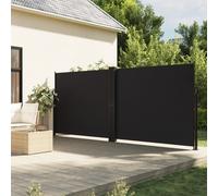 vidaXL Auvent latéral rétractable – Brise-vue jardin, écran de protection – Noir 160x600 cm