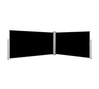vidaXL Auvent latéral rétractable Noir 160 x 600 cm