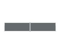 vidaXL Auvent Latéral Rétractable Pare-Brise de Balcon Pare-Soleil de Jardin Pare-Vue de Terrasse Extérieur Patio Arrière-Cour Anthracite 180x1000 cm