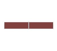 vidaXL Auvent Latéral Rétractable Pare-Brise de Balcon Pare-Soleil de Jardin Pare-Vue de Terrasse Extérieur Patio Arrière-Cour Marron 180x1200 cm