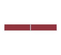 vidaXL Auvent Latéral Rétractable Pare-Brise de Balcon Pare-Soleil de Jardin Pare-Vue de Terrasse Extérieur Patio Arrière-Cour Rouge 160x1200 cm