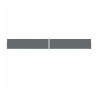 vidaXL Auvent Latéral Rétractable Pare-Brise de Balcon Pare-Soleil de Jardin Pare-Vue de Terrasse Extérieur Patio Arrière-Cour Anthracite 160x1200 cm