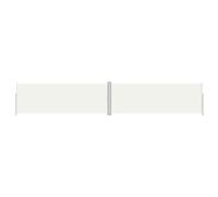 vidaXL Auvent Latéral Rétractable Pare-Brise de Balcon Pare-Soleil de Jardin Pare-Vue de Terrasse Extérieur Patio Arrière-Cour Crème 180x1000 cm