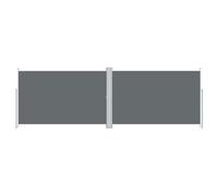 vidaXL Auvent Latéral Rétractable Pare-Brise de Balcon Pare-Soleil de Jardin Pare-Vue de Terrasse Extérieur Patio Arrière-Cour Anthracite 220x600 cm
