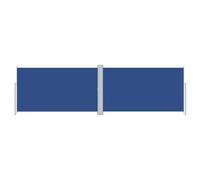 vidaXL Auvent Latéral Rétractable Pare-Brise de Balcon Pare-Soleil de Jardin Pare-Vue de Terrasse Extérieur Patio Arrière-Cour Bleu 180x600 cm