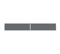 vidaXL Auvent Latéral Rétractable Pare-Brise de Balcon Pare-Soleil de Jardin Pare-Vue de Terrasse Extérieur Patio Arrière-Cour Anthracite 180x1200 cm