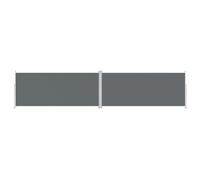vidaXL Auvent Latéral Rétractable Pare-Brise de Balcon Pare-Soleil de Jardin Pare-Vue de Terrasse Extérieur Patio Arrière-Cour Anthracite 220x1000 cm