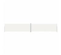 vidaXL Auvent Latéral Rétractable Pare-Brise de Balcon Pare-Soleil de Jardin Pare-Vue de Terrasse Extérieur Patio Arrière-Cour Crème 200x1200 cm