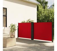 Vidaxl Auvent Latéral Rétractable Rouge 120x1200 Cm