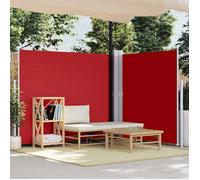 vidaXL Auvent latéral rétractable 160 x 600 cm Rouge