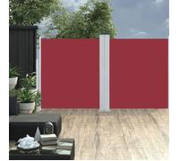 vidaXL Auvent latéral rétractable Rouge 160 x 600 cm