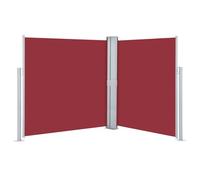 vidaXL Auvent latéral rétractable 160 x 600 cm Rouge