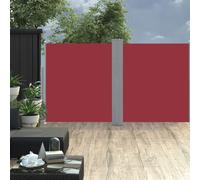 vidaXL Auvent latéral rétractable Rouge 160 x 600 cm