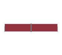 Auvent Latéral Rétractable Auvent de Jardin Store Latéral Brise-vue Protection Solaire Balcon Terrasse Extérieur Rouge 160x1000 cm 318035