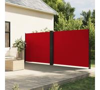 Vidaxl Auvent Latéral Rétractable Rouge 180x1000 Cm