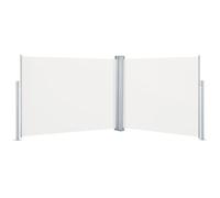 vidaXL Auvent latéral rétractable Crème 140 x 1000 cm 48485