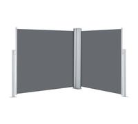 vidaXL Auvent Latéral Rétractable Store Latéral Brise-Vue Abri Soleil Jardin Terrasse Balcon Exterieur Résistant aux UV Anthracite 100x600 cm