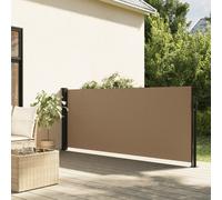 vidaXL Auvent latéral rétractable Taupe 120x500 cm, écran d’intimité de Jardin, Brise-Vue de Balcon, écran d'extérieur, Brise-Vue d'extérieur