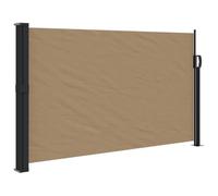 vidaXL Auvent latéral rétractable Taupe 120x600 cm, écran d’intimité de Jardin, Brise-Vue de Balcon, écran d'extérieur, Brise-Vue d'extérieur