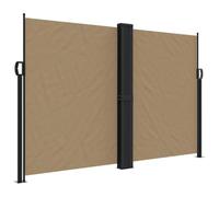 vidaXL Auvent latéral rétractable Taupe 160x600 cm