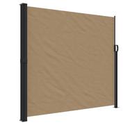 vidaXL Auvent latéral rétractable Taupe 180x500 cm