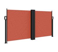Vidaxl Auvent Latéral Rétractable Terre Cuite 120x600 Cm