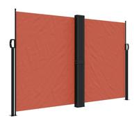 vidaXL Auvent latéral rétractable Terre Cuite 160x1200 cm