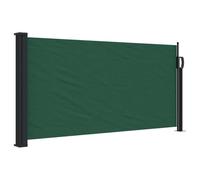 vidaXL Auvent latéral rétractable Vert foncé 100x300 cm