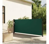vidaXL Auvent latéral rétractable vert foncé 100x500 cm, écran d’intimité de jardin, brise-vue de balcon, écran d'extérieur, 4004395