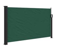 vidaXL Auvent latéral rétractable 117x300 cm Vert foncé 100% polyester Montage manuel