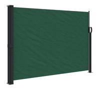 vidaXL Auvent latéral rétractable Vert foncé 140x500 cm, écran d’intimité de Jardin, Brise-Vue de Balcon, écran d'extérieur, Brise-Vue d'extérieur