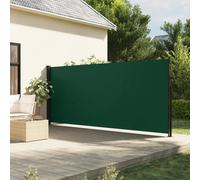 vidaXL - Auvent latéral rétractable - Écran d'intimité 160x300 cm Vert foncé