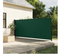 vidaXL Auvent latéral rétractable 160x500 cm – Écran d’intimité vert foncé