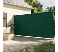 vidaXL Auvent latéral rétractable vert foncé 220x500 cm, écran d’intimité de jardin, brise-vue de balcon, écran d'extérieur,