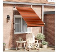 vidaXL Auvent manuel rétractable 150 cm Orange et marron 145835