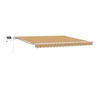 vidaXL Auvent rétractable Manuel avec Bande LED Multicolore 400x300 cm