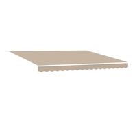 vidaXL Auvent Manuel Rétractable avec LED Beige 400x350 cm