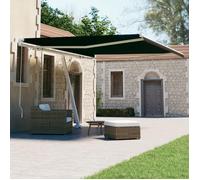 vidaXL Auvent Manuel Rétractable sur Pied Auvent de Terrasse Store de Balcon Jardin Patio Extérieur Ombrage des Fenêtres 3069539