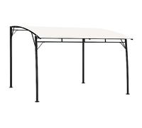 vidaXL Auvent Pare-Soleil de Jardin Pavillon Tente Réunion de Famille Barbecue Pique-Nique Extérieur Fête d'anniversaire 3x3x2,55 m Crème